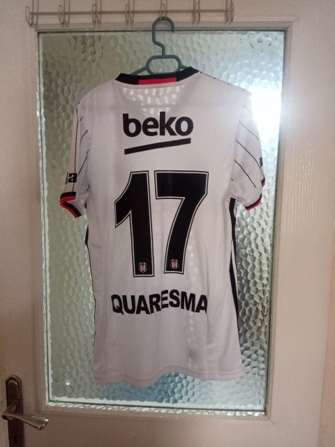 Vintage Beşiktaş Quaresma #17 Pinstripe Home Jersey 2016/17 from adidas at Besiktas Shop # BG8470
