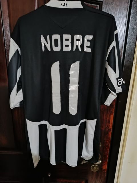 Vintage Beşiktaş Nobre #11 Striped Jersey from  at Besiktas Shop # 