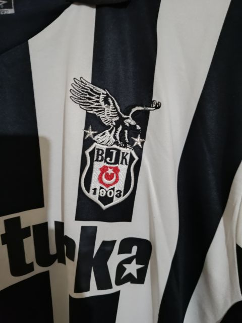 Vintage Beşiktaş Tello #14 Striped Jersey from  at Besiktas Shop # 