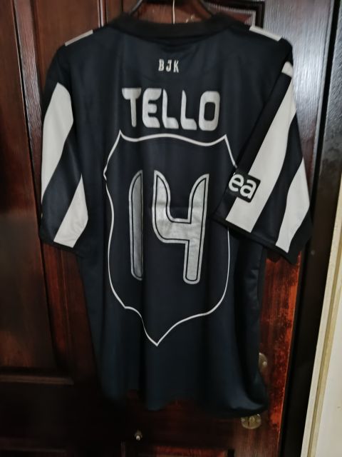 Vintage Beşiktaş Tello #14 Striped Jersey from  at Besiktas Shop # 