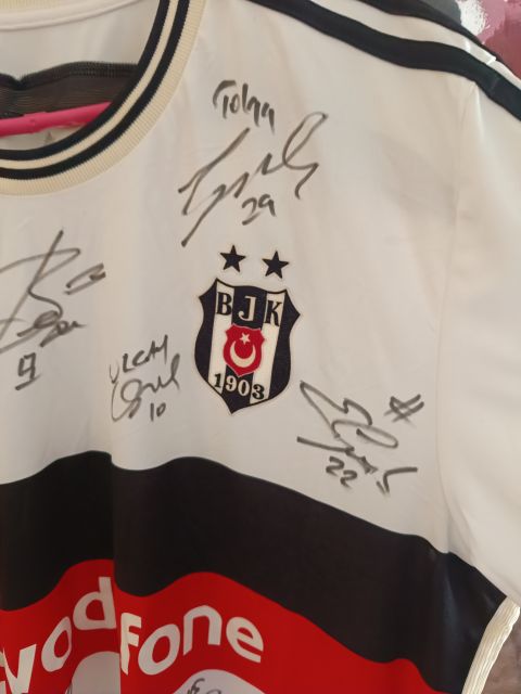 Signed Beşiktaş 2014-2015 Home Jersey from adidas at Besiktas Shop # Signed