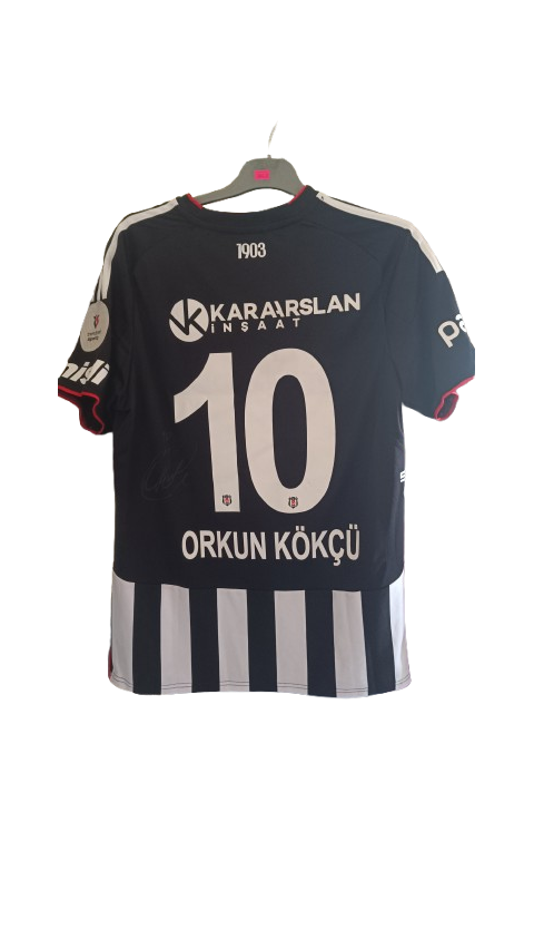 Signed Beşiktaş 2024-2025 Orkun Kökçü #10 Home Jersey from adidas at Besiktas Shop # Signed