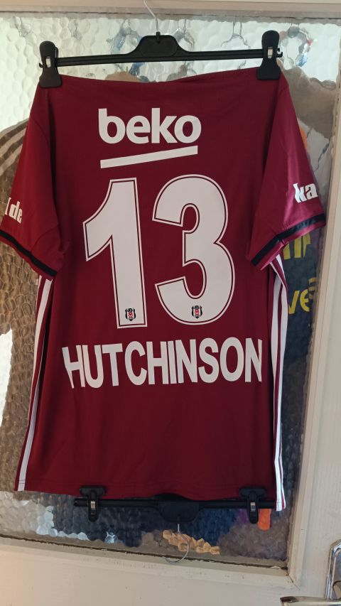 Vintage Beşiktaş Hutchinson #13 Burgundy Jersey from adidas at Besiktas Shop # BG8472