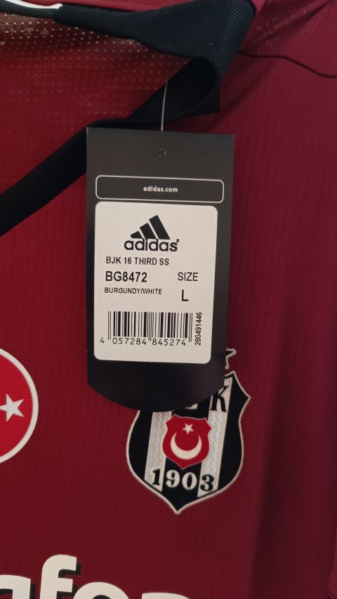 Vintage Beşiktaş Hutchinson #13 Burgundy Jersey from adidas at Besiktas Shop # BG8472