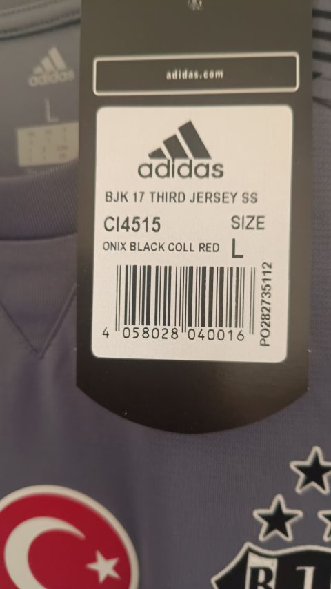 Vintage Beşiktaş Gökhan Gönül #77 Grey Jersey 2017/18 from adidas at Besiktas Shop # CI4515