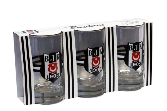 Besiktas Set 3 Logo Water Glass from  at Besiktas Shop # 