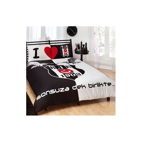 Besiktas Eagle Logo Double Duvet Cover from  at Besiktas Shop # 