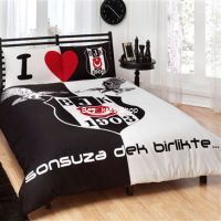 Besiktas Eagle Logo Double Duvet Cover from  at Besiktas Shop # 