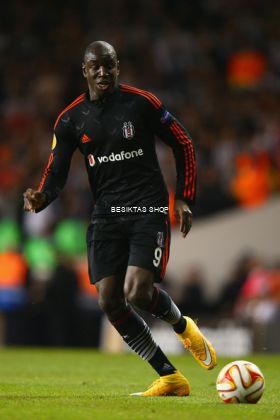 Besiktas # 9 BA LS Away Match Jersey 2014/15 ( UEFA UEL Badge + UEFA Respect Badge ) Size L