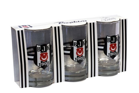 Besiktas Set 3 Logo Water Glass from  at Besiktas Shop # 
