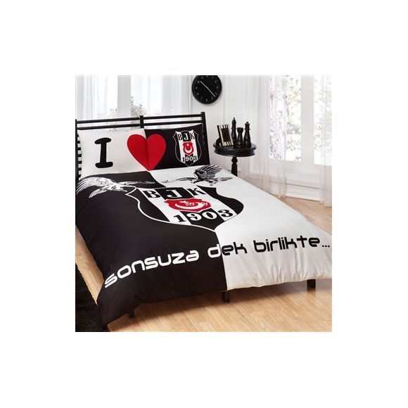 Besiktas Eagle Logo Double Duvet Cover from  at Besiktas Shop # 
